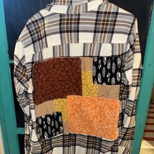 Flannel with fabric on back